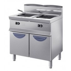 Friggitrice Professionale Elettrica 2 Vasche da Lt 18+18 prof. cm 70